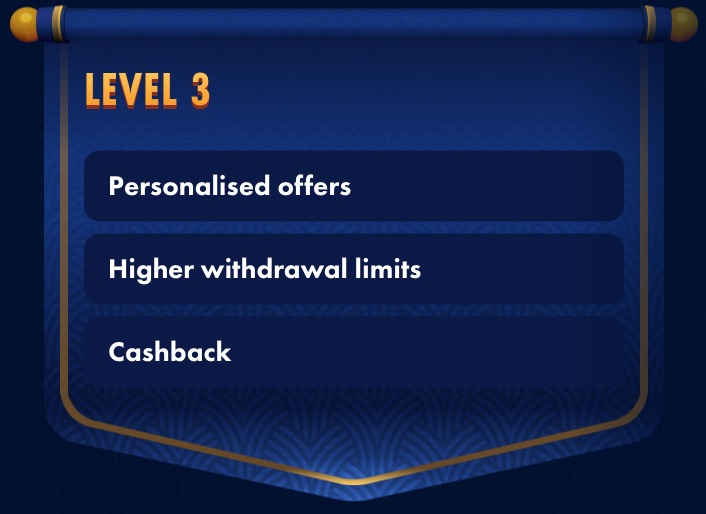 Wingaga Casino VIP Levels