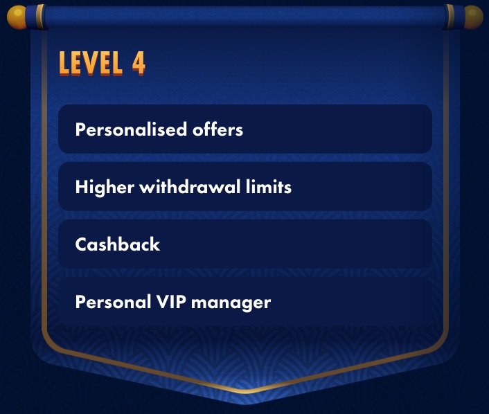 Wingaga Casino VIP Levels